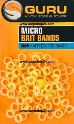 Guru MICRO BAIT BANDS - 2 Opties -Hengels Verkoop Guru Micro Bait Bands 4mm GBB min