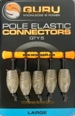 Guru POLE ELASTIC CONNECTOR 17 Guru POLE ELASTIC CONNECTOR -Hengels Verkoop Guru Pole Elastic Dacron Connectors Large GECL min 1