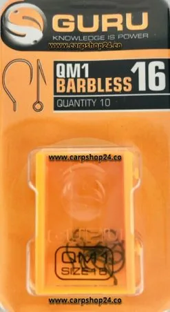 Guru QM1 BARBLESS - 5 Opties -Hengels Verkoop Guru QM1 Barbless Haak 16 GQ16 min