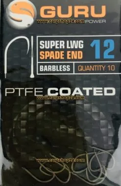 Guru SUPER LWG SPADE END BARBLESS - 5 Opties -Hengels Verkoop Guru Super LWG Spade End Weerhaakloos Haak 12 GLWS12 min