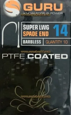 Guru SUPER LWG SPADE END BARBLESS - 5 Opties -Hengels Verkoop Guru Super LWG Spade End Weerhaakloos Haak 14 GLWS14 min