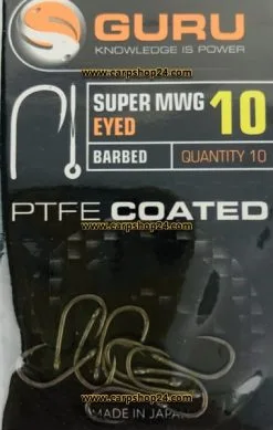 Guru SUPER MWG BARBED EYED - 6 Opties -Hengels Verkoop Guru Super MWG Barbed Eyed Weerhaak Oog Haak 10 GSMWB10 min