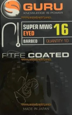 Guru SUPER MWG BARBED EYED - 6 Opties -Hengels Verkoop Guru Super MWG Barbed Eyed Weerhaak Oog Haak 16 GSMWB16 min