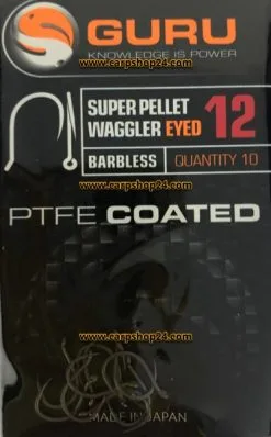 Guru SUPER PELLET WAGGLER EYED BARBLESS -Hengels Verkoop Guru Super Pellet Waggler Eyed Barbless Weerhaakloos Oog Haak 12 GSPW12 min