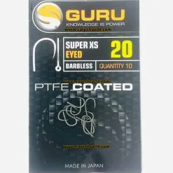 Guru SUPER XS EYED BARBLESS - 7 Opties -Hengels Verkoop Guru Super XS Eyed Barbless Oog Weerhaakloos Haak 20 GXSE20 min