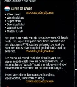 Guru SUPER XS SPADE BARBLESS - 6 Opties -Hengels Verkoop Guru Super XS Spade Barbless Weerhaakloos min