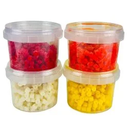 Carpshop24 MACARONI / SWEET PASTE RINGS COLORED 8mm & 4mm - 8 Opties -Hengels Verkoop Macaroni mini rings klein 50g gekleurd