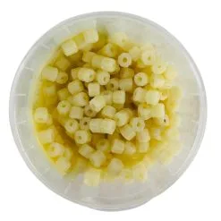 Carpshop24 MACARONI / SWEET PASTE RINGS COLORED 8mm & 4mm - 8 Opties -Hengels Verkoop Macaroni mini rings klein 50g wit white