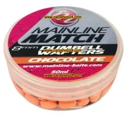 Mainline MATCH DUMBELL WAFTERS 6mm, 8mm, 10mm - 12 Opties -Hengels Verkoop Mainline Match Dumbell Wafters Orange Chocolate MM3105 min