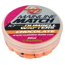 Mainline MATCH DUMBELL WAFTERS 6mm, 8mm, 10mm - 12 Opties -Hengels Verkoop Mainline Match Dumbell Wafters Orange Chocolate MM3113 min