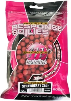 Mainline RESPONSE BOILIES 10mm - 200g -Hengels Verkoop Mainline Response Boilies 10mm Strawberry Zest M01002 min