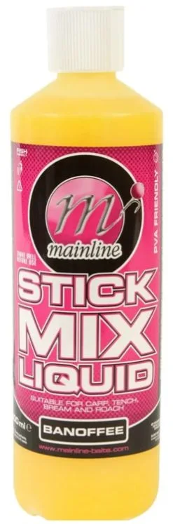Mainline STICK MIX LIQUID 500ml -Hengels Verkoop Mainline Stick Mix Liquid 500ml Additieven Banoffee M06011 min
