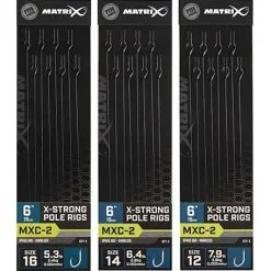 Matrix MXC-2 X STRONG SPADE END BARBLESS POLE RIGS 6" - 15cm - 3 Opties