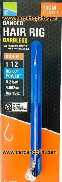 Preston KKH-B BANDED HAIR RIG BARBLESS 10CM - 4 Opties 3 Preston KKH-B BANDED HAIR RIG BARBLESS 10CM - 4 Opties - Afbeelding 3