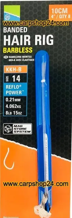 Preston KKH-B BANDED HAIR RIG BARBLESS 10CM - 4 Opties 4 Preston KKH-B BANDED HAIR RIG BARBLESS 10CM - 4 Opties - Afbeelding 4