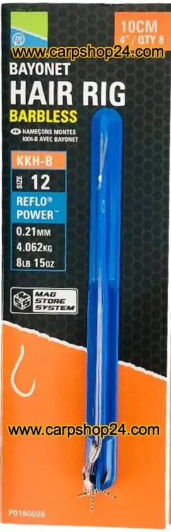 Preston KKH-B BAYONET HAIR RIG BARBLESS 10CM - 4 Opties 3 Preston KKH-B BAYONET HAIR RIG BARBLESS 10CM - 4 Opties - Afbeelding 3