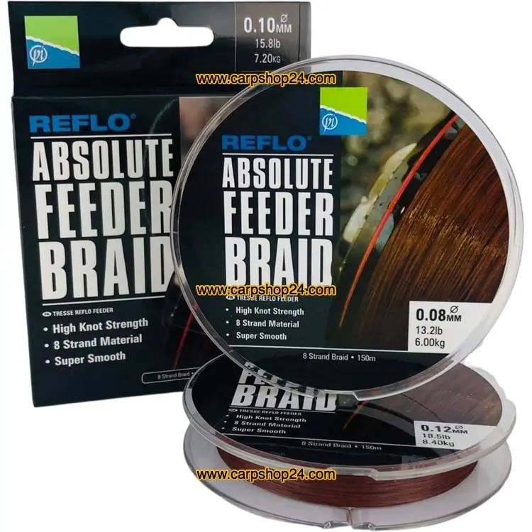 Preston REFLO ABSOLUTE FEEDER BRAID 150m 1 Preston REFLO ABSOLUTE FEEDER BRAID 150m