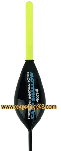 Preston CARP SHALLOW (10 Stuks Of €2,20/stuk) -Hengels Verkoop Preston Carp Shallow Dobbers 4x14 Geel P0090073 min