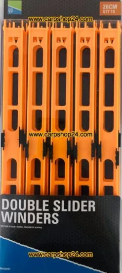 Preston DOUBLE SLIDER WINDERS - 6 Opties -Hengels Verkoop Preston Double Slider Winders Tuigen 26cm Oranje P0020067 min 1
