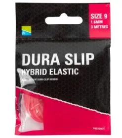 Preston DURA SLIP HYBRID ELASTIC -Hengels Verkoop Preston Dura Slip Hybrid Elastic Hybride Elastiek 9 16mm Rood P0020072 min