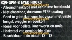 Preston GPM-B EYED BARBLESS 7 Preston GPM-B EYED BARBLESS -Hengels Verkoop Preston GPM B Eyed Barbless Haaken Weerhaakloos Oog 1 min