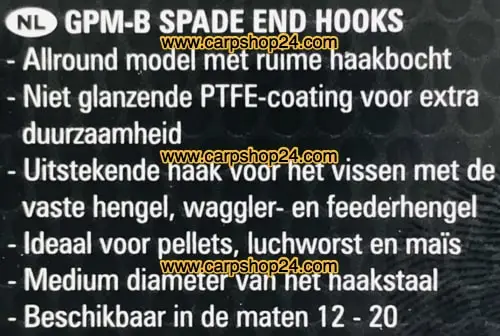 Preston GPM-B SPADE END BARBLESS 2 Preston GPM-B SPADE END BARBLESS - Afbeelding 2
