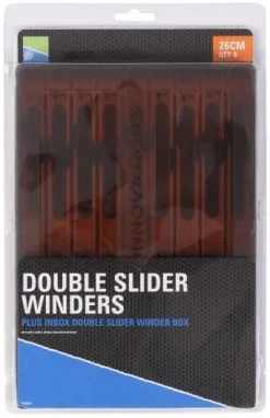 Preston INBOX DOUBLE WINDERS BOXES - 2 Opties 9 Preston INBOX DOUBLE WINDERS BOXES - 2 Opties -Hengels Verkoop Preston Inbox Double Winder Boxes 26cm Orange Box P0020018 min