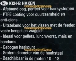 Preston KKH-B EYED BARBLESS -Hengels Verkoop Preston KKH B Barbless Haaken Weerhaakloos Oog 1 min