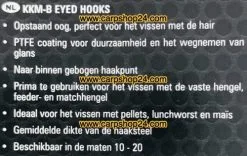 Preston KKM-B EYED BARBLESS -Hengels Verkoop Preston KKM B Eyed Barbless Haaken Weerhaakloos Oog 1 min