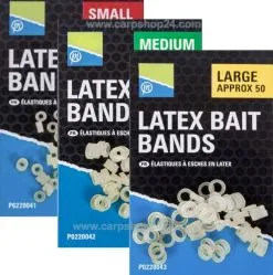 Preston LATEX BAIT BANDS - 3 Opties
