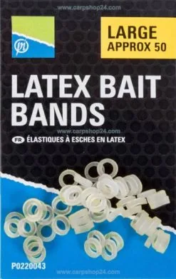 Preston LATEX BAIT BANDS - 3 Opties 7 Preston LATEX BAIT BANDS - 3 Opties -Hengels Verkoop Preston Latex Bait Bands Large P0220043 min