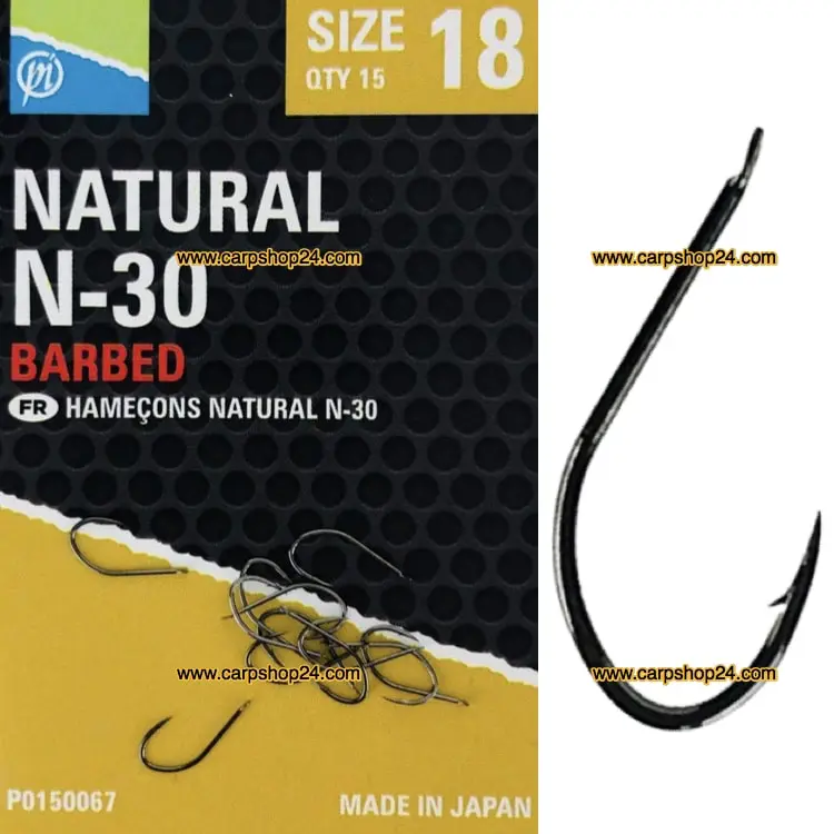 Preston NATURAL N-30 BARBED - 5 Opties 1 Preston NATURAL N-30 BARBED - 5 Opties