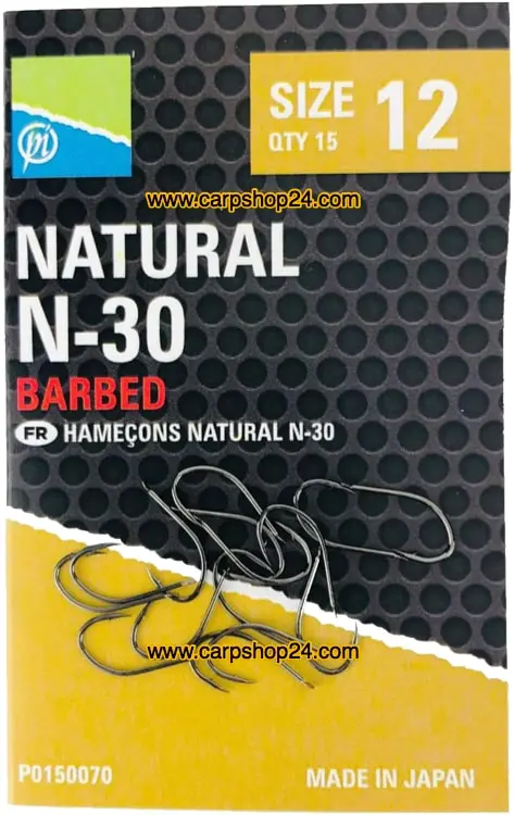 Preston NATURAL N-30 BARBED - 5 Opties 2 Preston NATURAL N-30 BARBED - 5 Opties - Afbeelding 2