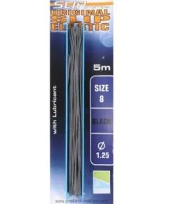 Preston SLIP ELASTIC 5m - 7 Opties -Hengels Verkoop Preston Slip Elastic Volle Elastiek 5m 8 125mm Black Zwart min