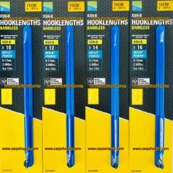 Preston XSH-B HOOKLENGTHS BARBLESS 15cm - 4 Opties