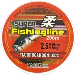 SUPER FISHING LINE FLUOROCARBON 200m -Hengels Verkoop Super fishing line fluorocarbon 026mm 25 min min