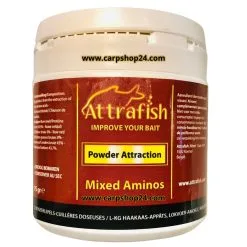 Attrafish POWDER ATTRACTION 75g - 11 Opties -Hengels Verkoop attrafish powder attraction poeder additief mixed aminos min