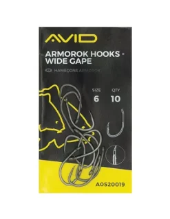 Avid Armorok Hooks Wide Gape Barbed