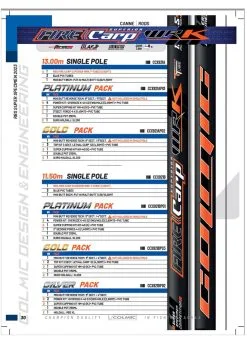 Colmic FIRE CARP SUPERIOR WRK 13m (!!! €200 WAARDEBON INCLUSIEF!!!)