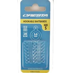 Cresta HOOKABLE BAITBANDS - 3 Opties -Hengels Verkoop cresta hookable bait bands M Medium min