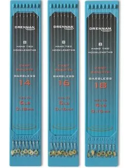 Drennan CARP BANDITS BARBLESS HOOKLENGTHS 6" - 15cm