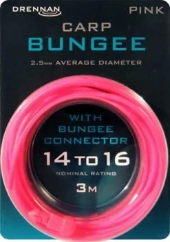 Drennan CARP BUNGEE 3m HOLLOW ELASTIC WITH CONNECTOR -Hengels Verkoop drennan carp bungee holle elastiek 2 min