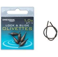 Drennan LOCK & SLIDE OLIVETTES -Hengels Verkoop drennan lock and slide olivettes 1g min