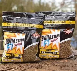 DYNAMITE BAITS SWIM STIM PRO EXPANDERS 350g -Hengels Verkoop dynamite baits F1 sweet Expander pellets min