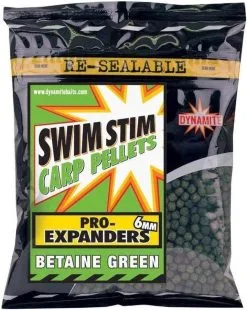 DYNAMITE BAITS SWIM STIM PRO EXPANDERS 350g -Hengels Verkoop dynamite baits swim stim pro expanders betaine green 6mm18.50.24 min