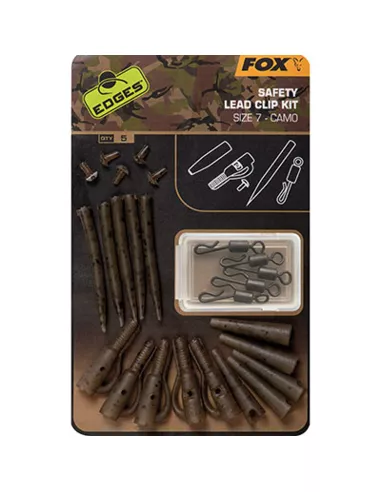 FOX Camo Safety Lead Clip Kit 1 FOX Camo Safety Lead Clip Kit