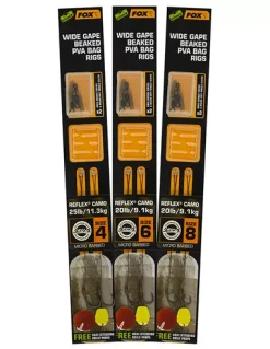Fox Wide Gape Beaked PVA Bag Ready Rigs