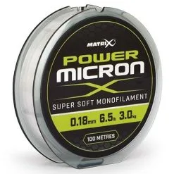 Matrix POWER MICRON 100m - 9 Opties -Hengels Verkoop gml033 matrix power micron nylon 018mm min