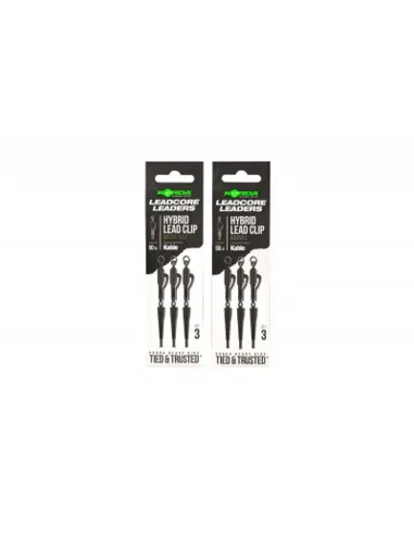 Korda Kable Leadcore Leader Hybrid Lead Clip 50cm 1 Korda Kable Leadcore Leader Hybrid Lead Clip 50cm