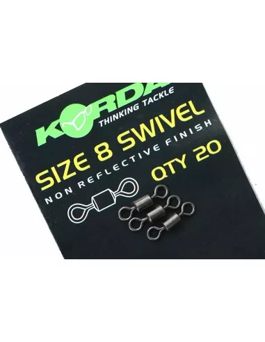 Korda Size 8 Swivels - 20 Pcs 1 Korda Size 8 Swivels - 20 Pcs